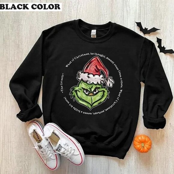 The Grinch Christmas Sweatshirt, Christmas Xmas Sweatshirt 99 - Picture 1 of 5